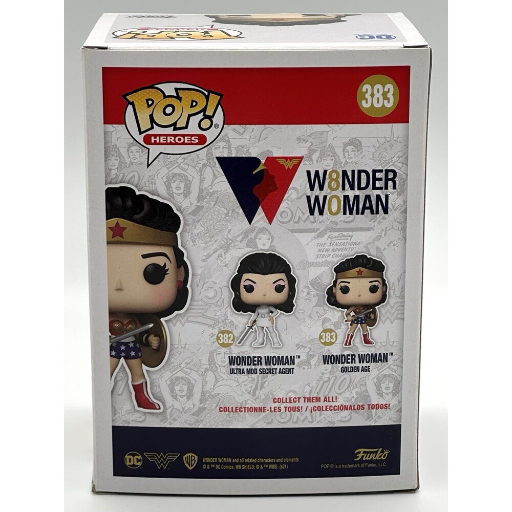 Vaulted Funko POP! #383 Heroes Wonder Woman Golden Age Vinyl Figure - Picture 3 of 6